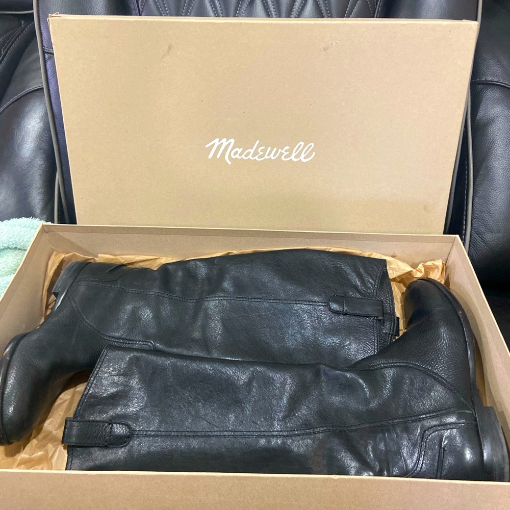 Madewell Men's Black Leather Boots